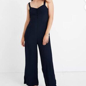 Madewell Navy Wide-Leg Jumpsuit, size 00, like new condition